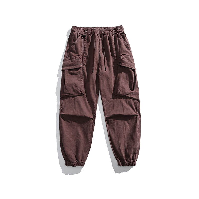 Men's cargo pants with elastic waistband and practical pockets Lune London