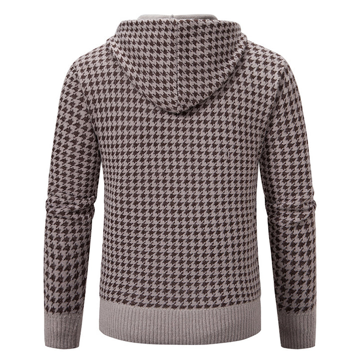 Elegant and comfortable men's cardigan with hood Lune London