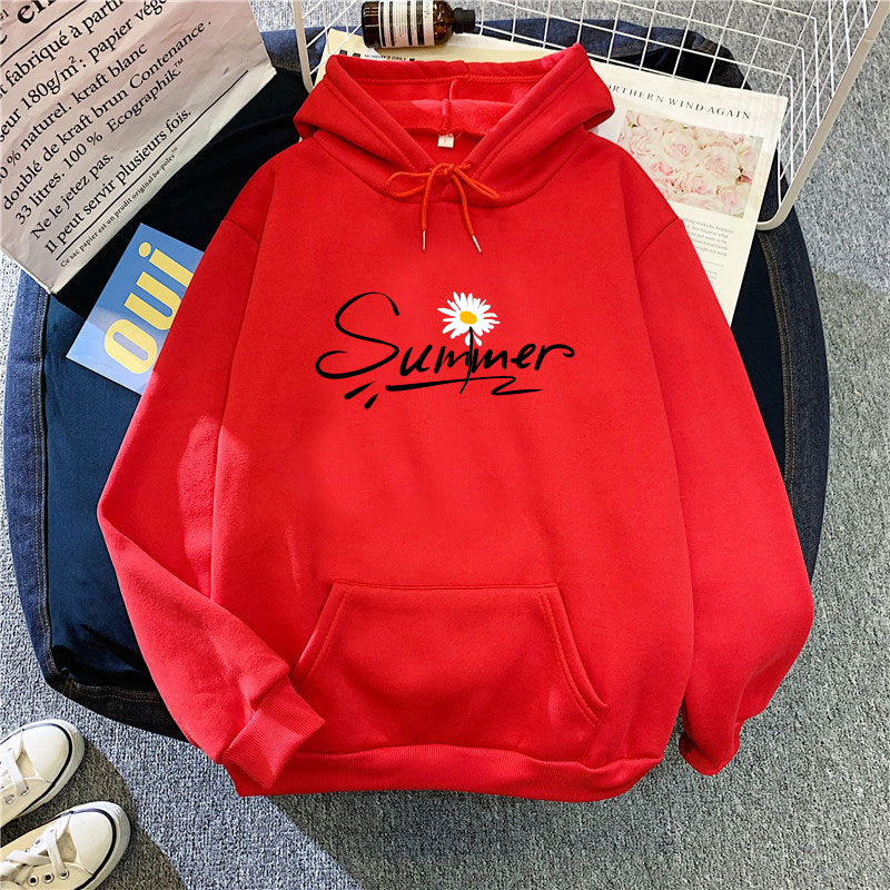 Women's hooded sweatshirt with cool summer motif Chic & Stil