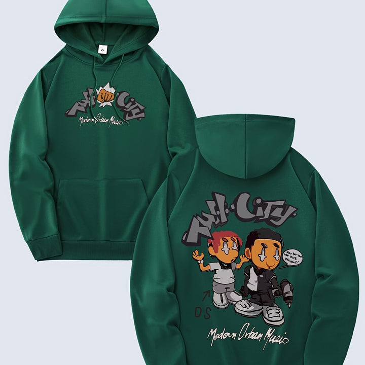 Women's hoodie with original comic design and artistic print Chic & Stil