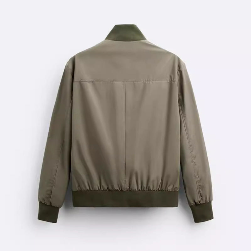 Casual bomber jacket for men with high collar and practical pockets Lune London