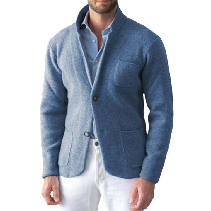 Men's Knitted Blazer with An Elegant Look and Practical Pockets Lune London