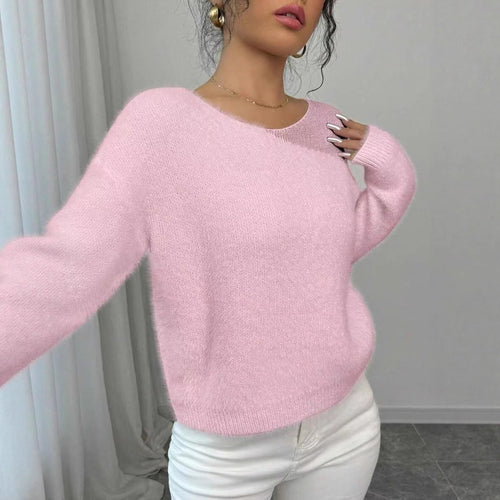 Soft round neck sweater for women Amarae
