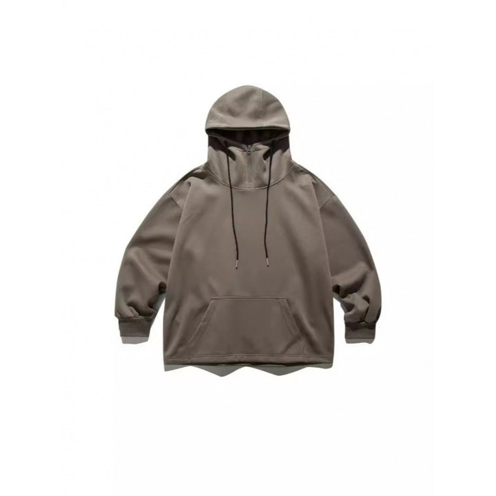 Unisex Oversize Hoodie with Half Zipper and Kangaroo Pocket Amarae