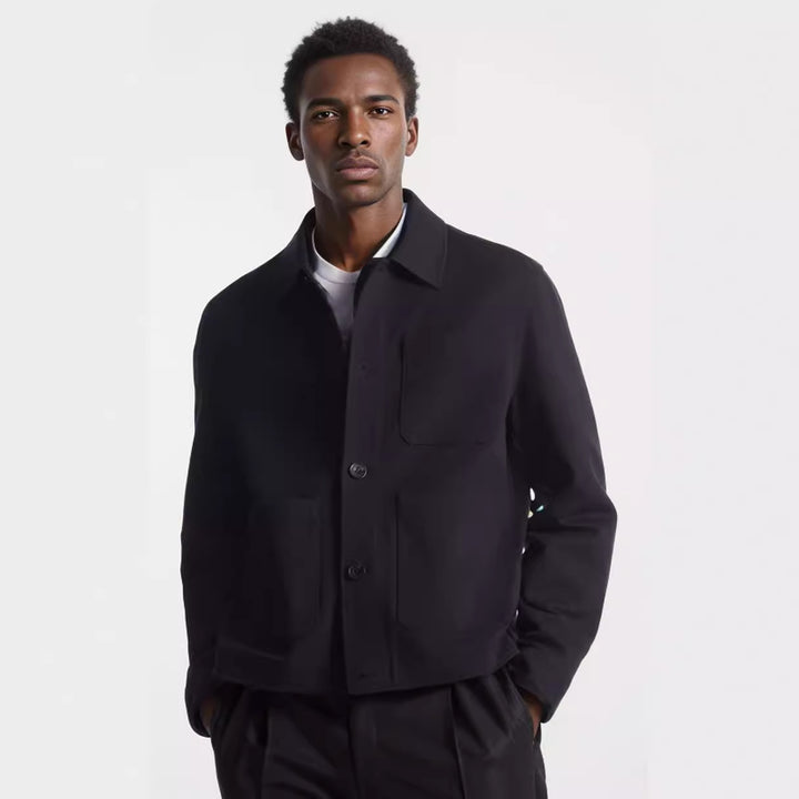 Trendy men's jacket with applied pockets and high-quality material Lune London