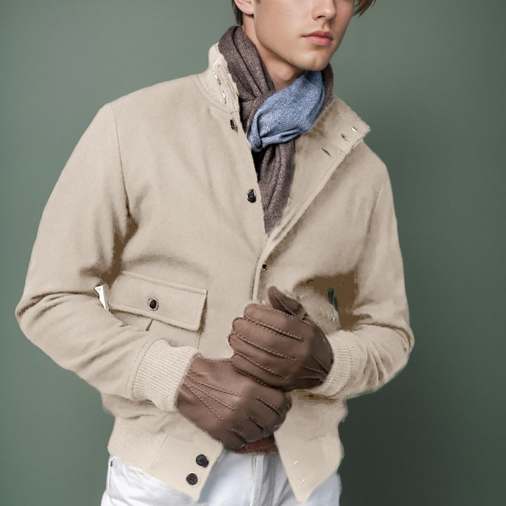 Fashionable wool jacket for men with warm inner lining Lune London