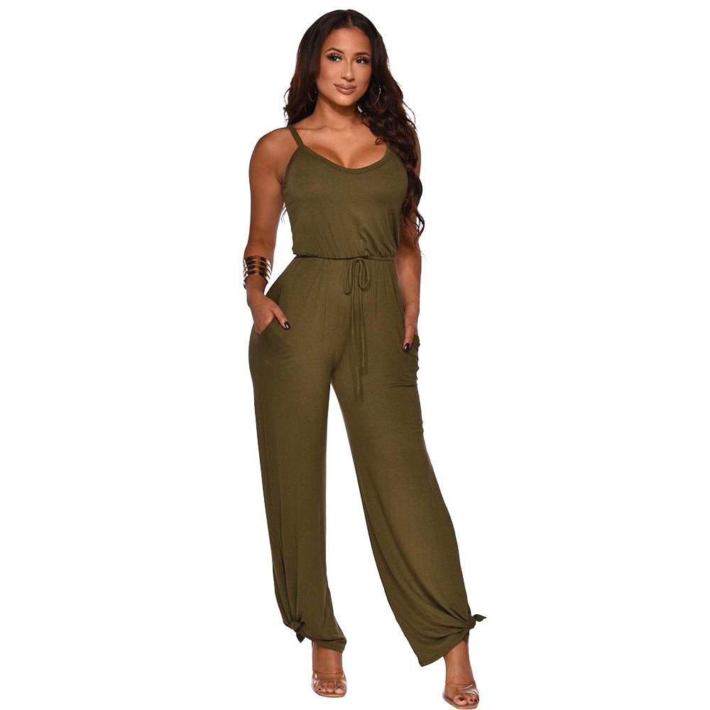 Ladies Casual Sleeveless Jumpsuit Lune London