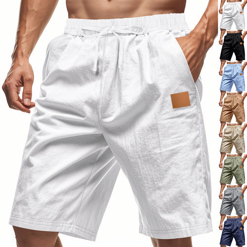 Casual men's sports shorts with elastic waistband and practical pockets Amarae