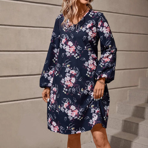 Amarae Women's V Neck Floral Dress