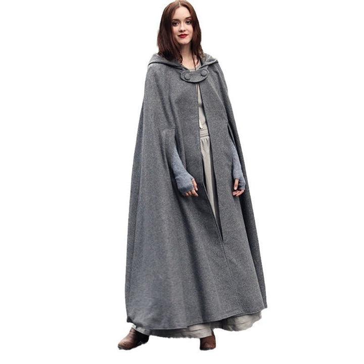 Lune London | Women's elegant hooded cloak with adjustable closure
