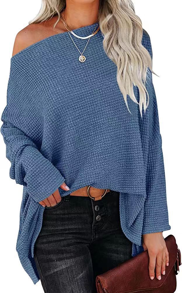 Cozy waffle sweater for women with a loose fit Lune London