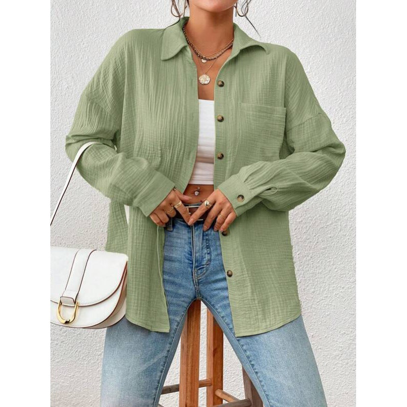 Casual overshirt for women with button details Lune London