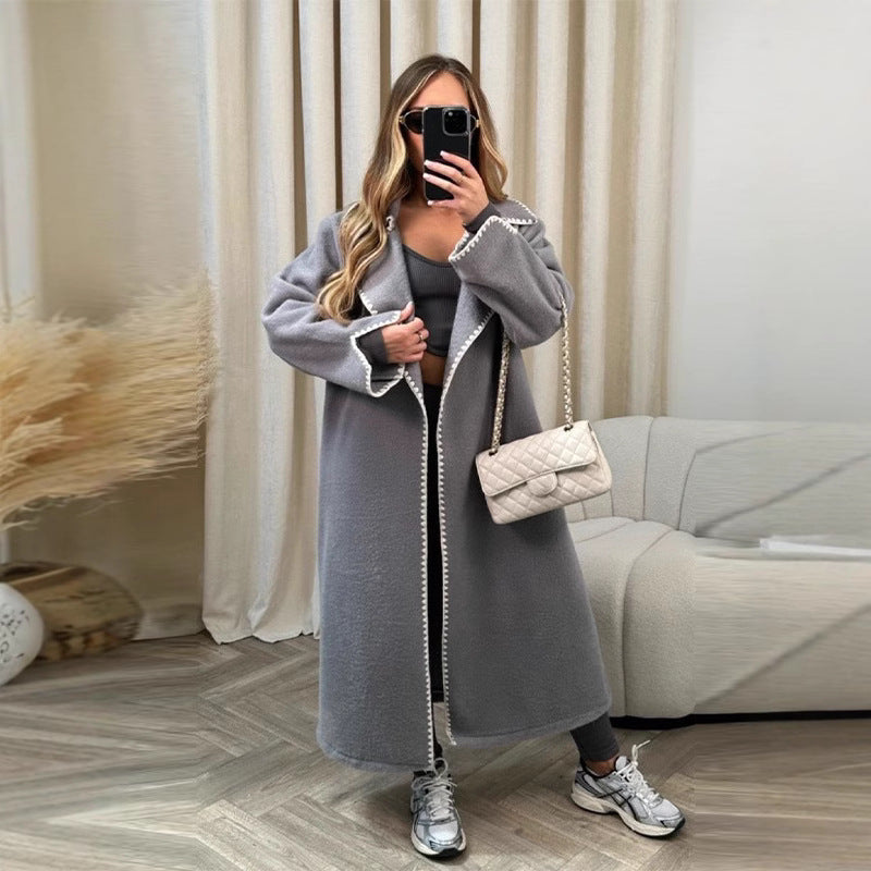 Ladies Elegant Boucle Coat Amarae