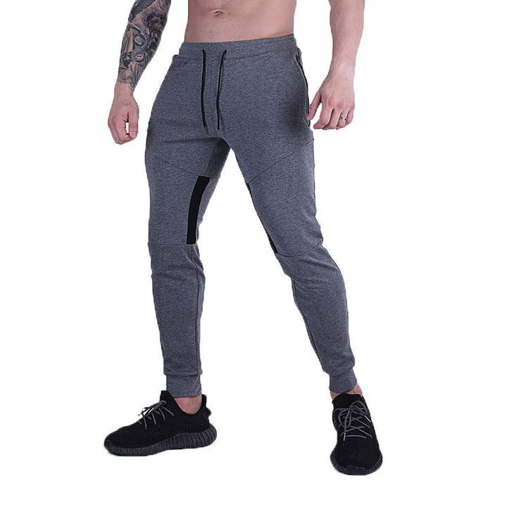 Men's fitness jogger pants with side zip pockets and elastic waistband Lune London
