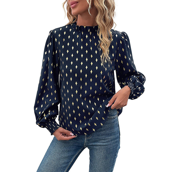Elegant blouse for women with fashionable prints and balloon sleeves Lune London