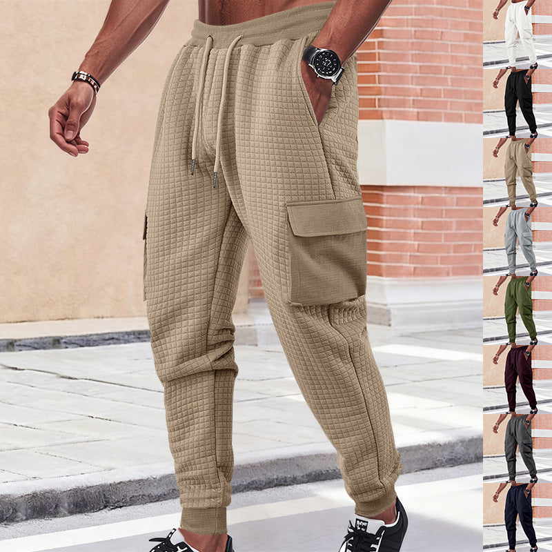 Men's cargo joggers with breathable side pockets and elastic waistband Chic and style