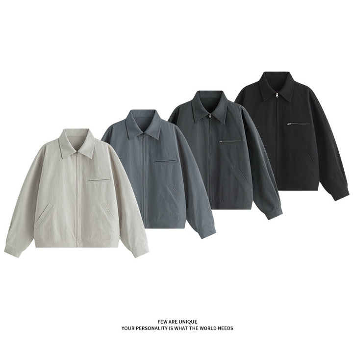 Casual transition jacket for men with practical pockets and modern fit Lune London