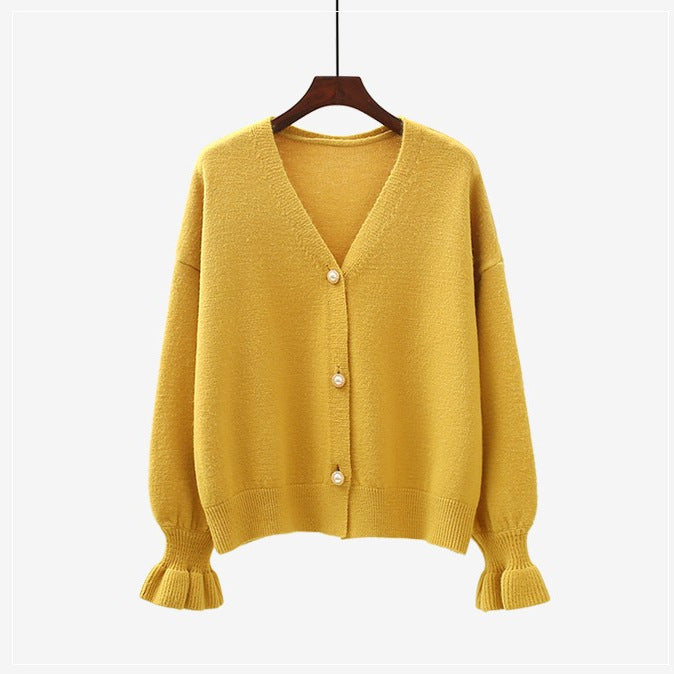Cardigan pour femme avec des boutons en perles élégants Chic & Stil