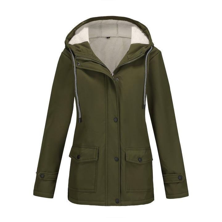Ladies Functional Winter Jacket with Fleece Lining and Hood Lune London