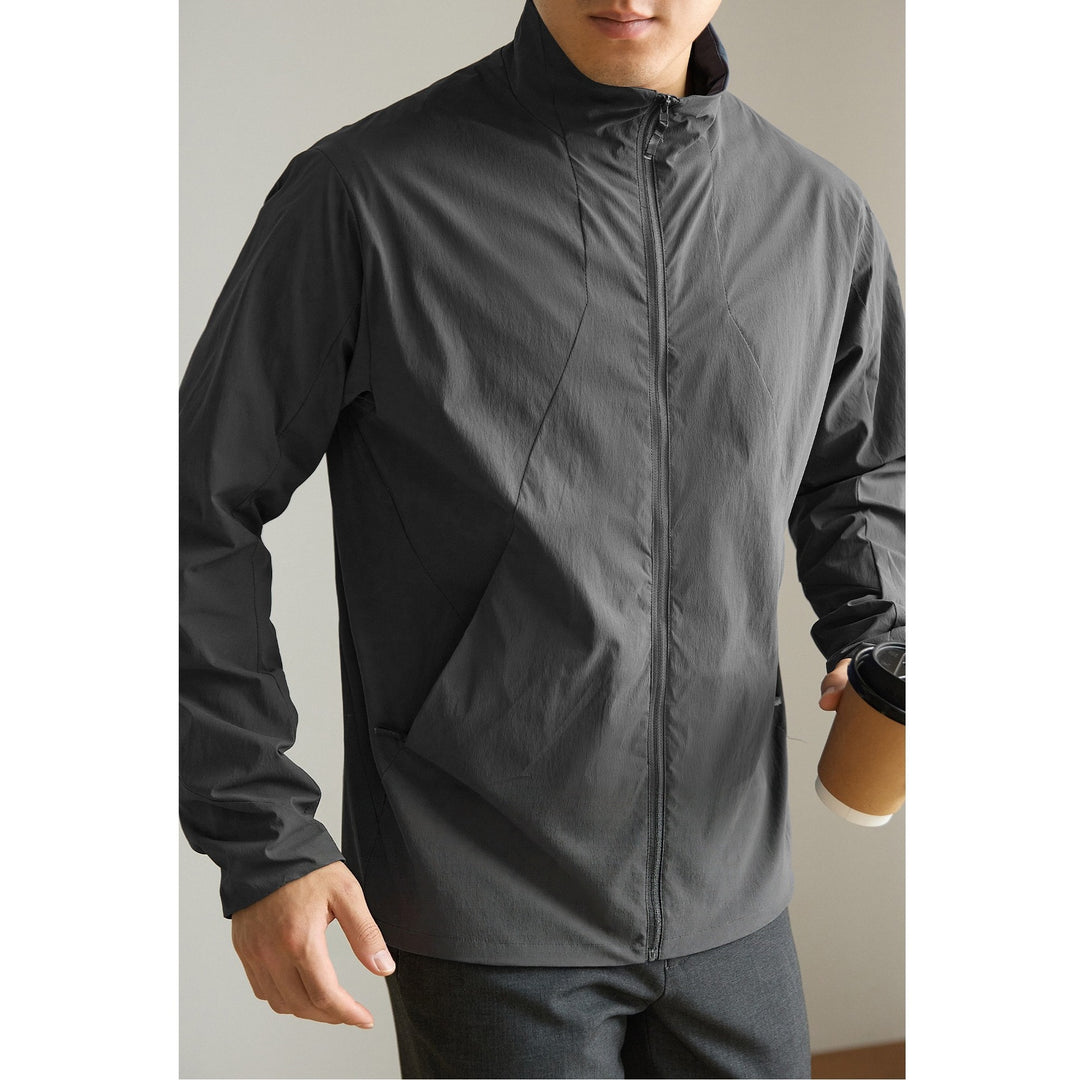 Men's Padded Short Parka with Hood windproof water-repellent and multifunctional pockets Amarae