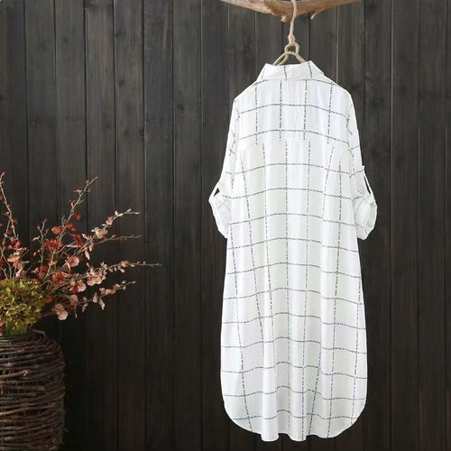 Ladies plus size linen Karoshiirt Amarae