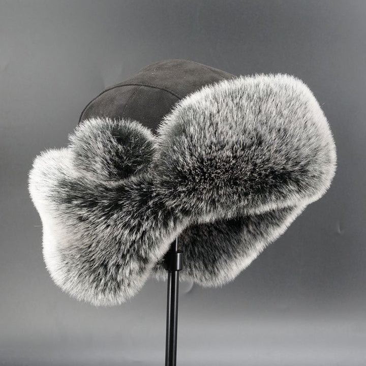Women winter hat with ear protection lined in fur Lune London
