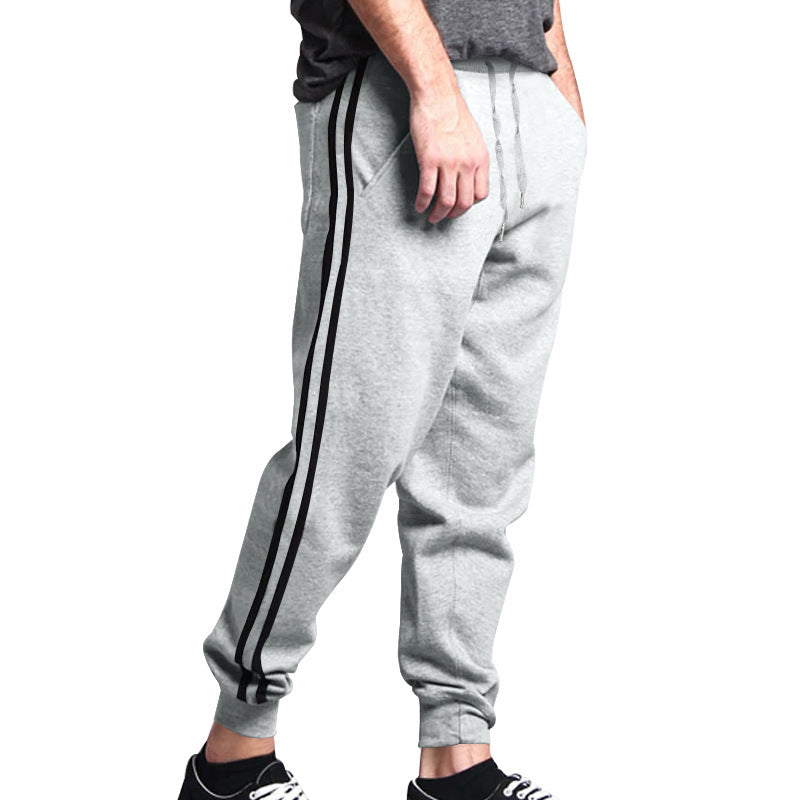 Chic and Stylish Men's Sport Jogging Pants with Side Stripe
