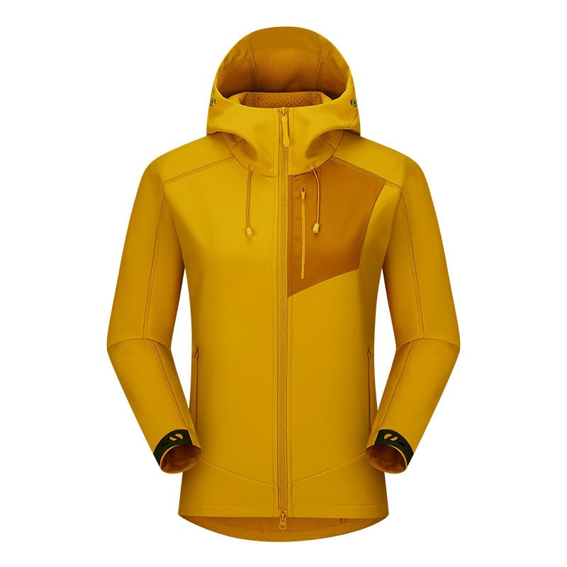 Men's Softshell Trekking Jacket with Hood breathable windproof stretch Amarae