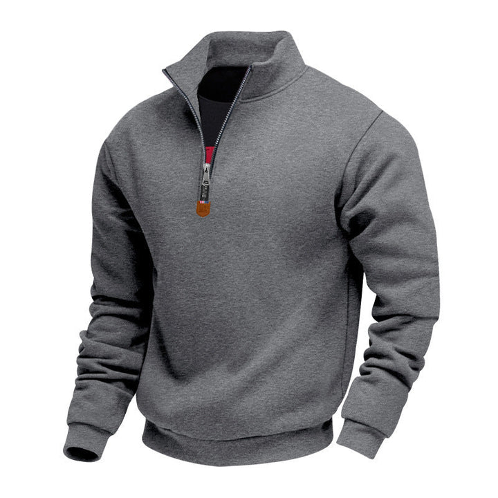 Men's Sweatshirt with Stand-Up Collar Amarae