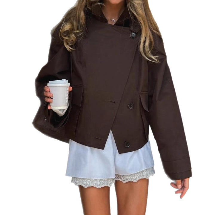 Oversized utility jacket for women with practical pockets and elegant cut Lune London