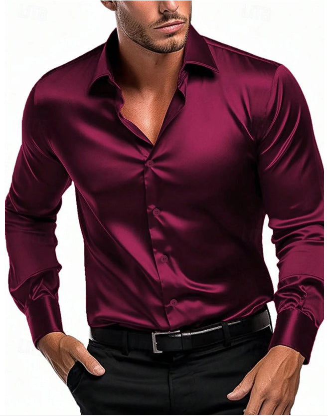 Men's Elegant and Timeless Silk Shirt Lune London