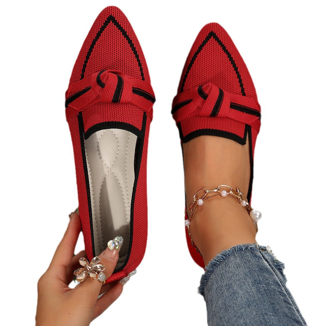 Women's Slip-On Moccasins with Elegant Knot Detail Lune London