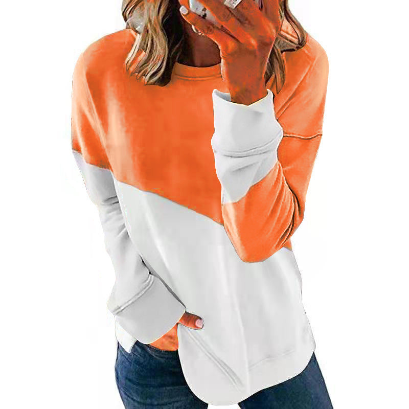 Women's sweatshirt with trendy color block design Lune London
