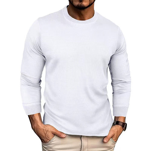 Long sleeve t-shirt for men in breathable ribbed material Amarae