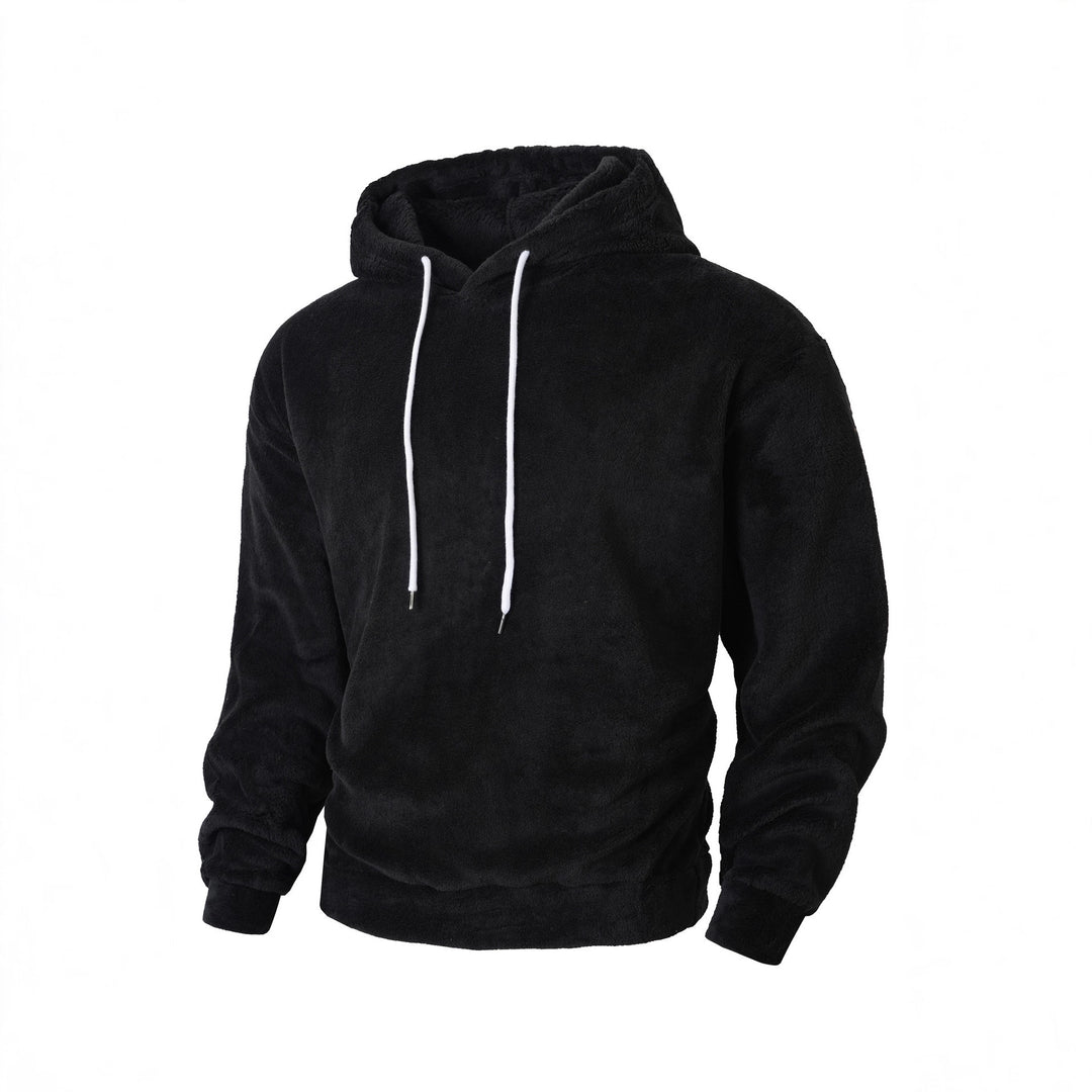 Men's cozy fleece hoodie with a sporty cut and adjustable drawstring Lune London