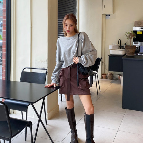 Pull surdimensionné décontracté pour femmes avec des manches volumineuses Chic & Stil