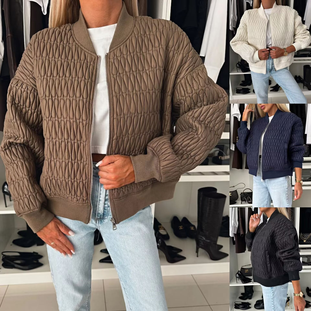 Quilted bomber jacket for women Lune London