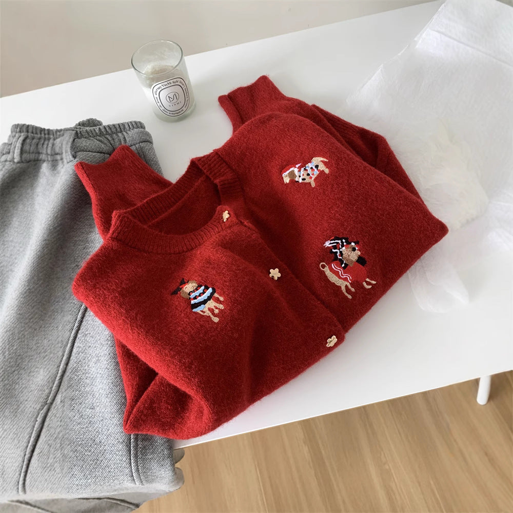 Cardigan pour femmes avec un design d broderie coloré et une coupe élégante Chic & Stil