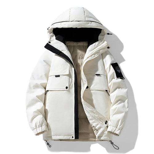 Warm winter jacket for men with adjustable hood and many pockets Amarae