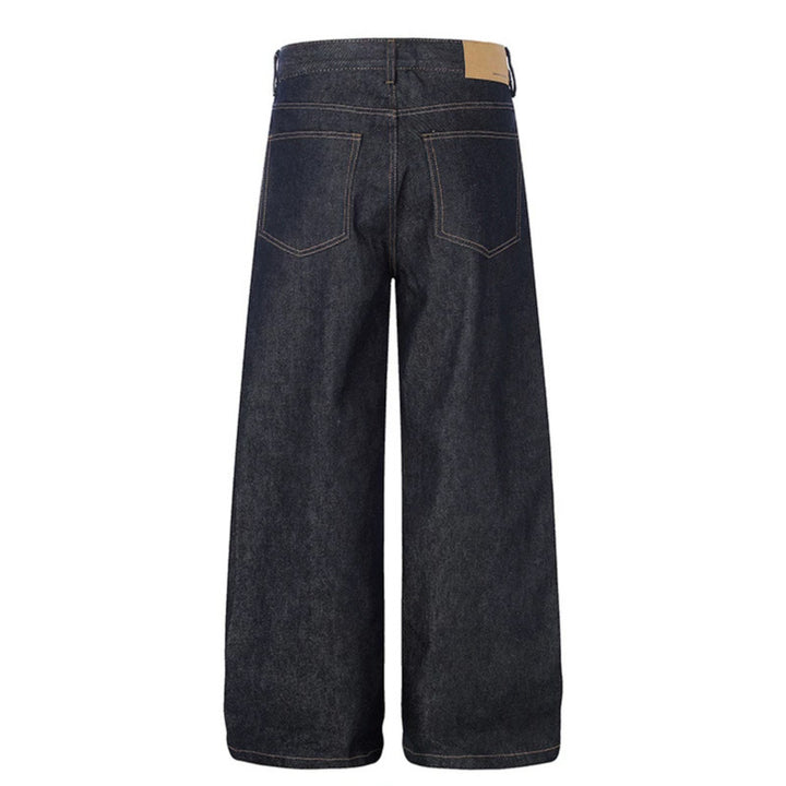 Women's High-Waisted Wide-Leg Jeans made of raw denim with Palazzo cut Amarae