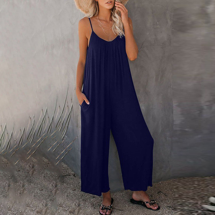 Ladies Elegant Sleeveless Jumpsuit Lune London