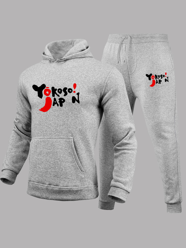 Women's athletic hoodie and jogger set with modern Lune London writing