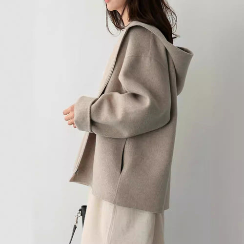 Women’s stylish and elegant hooded jacket made of soft material Amarae