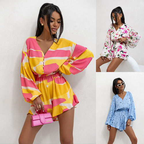 Amarae Floral Pattern Women's Blouse Dress