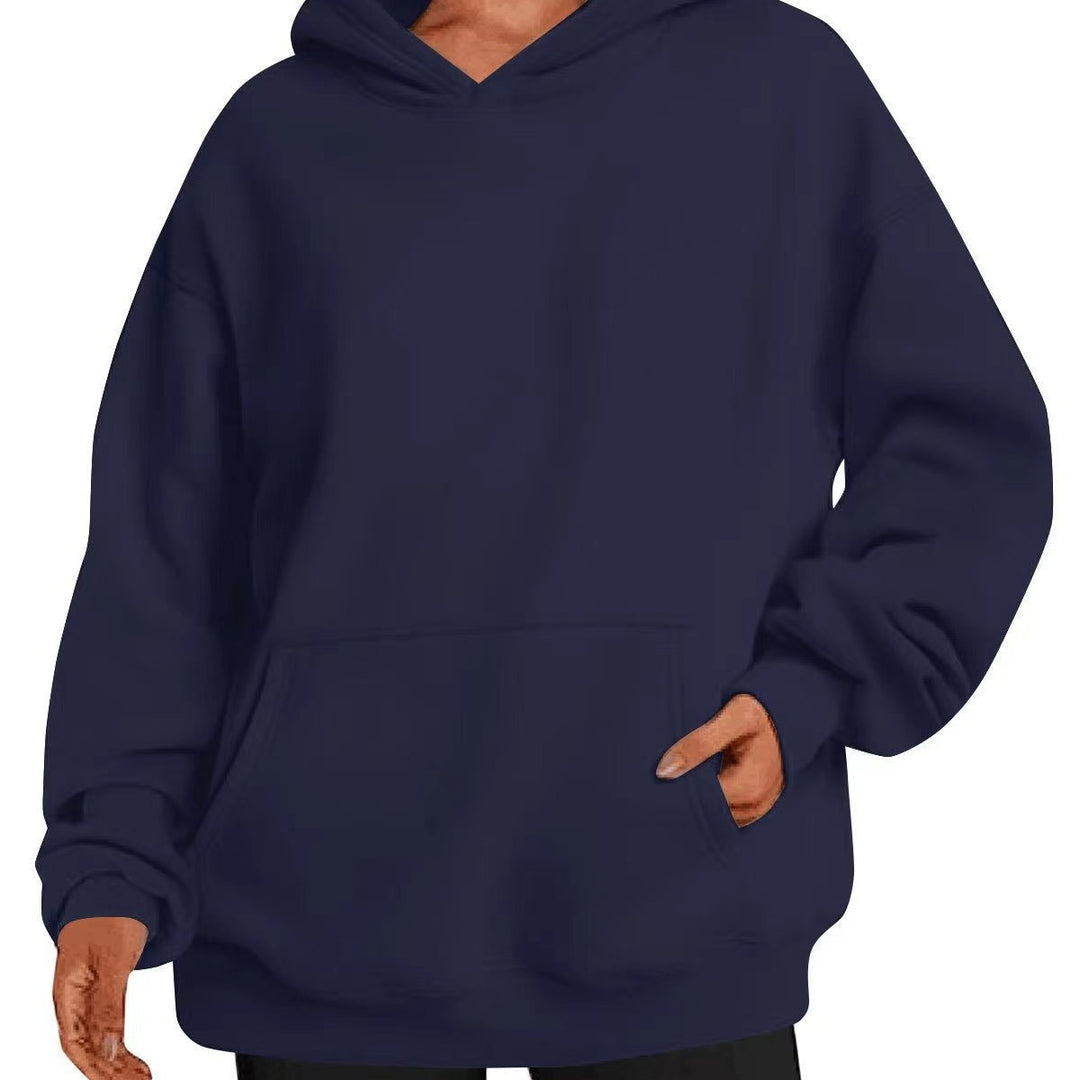Women's oversized hoodie with practical kangaroo pockets and soft inner lining Chic & Stil
