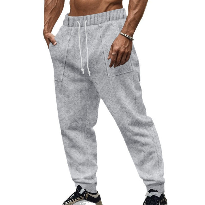 Men's comfortable joggers with textured design and elastic waistband Chic and style