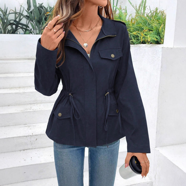 Women Urban Utility Jacket with Adjustable Belt Amarae