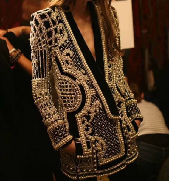 Ladies Crystal Glamour Chic Jacket