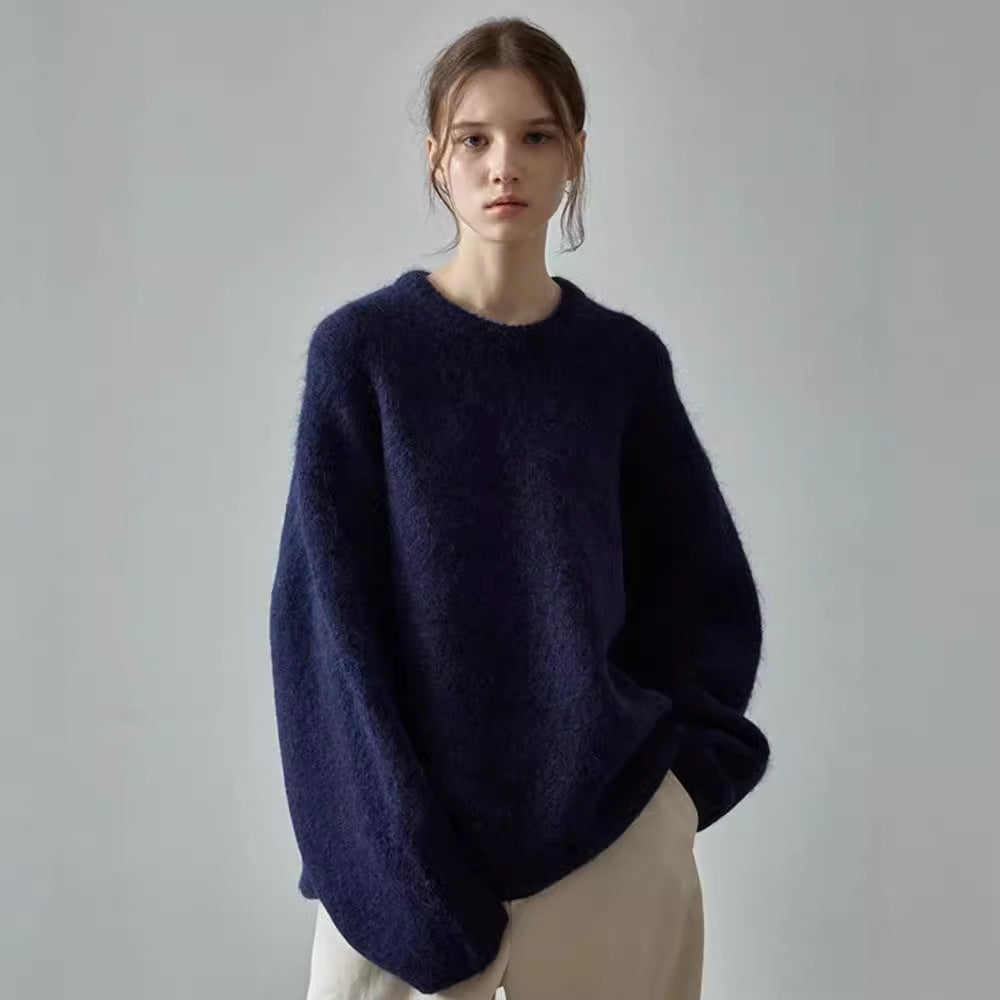 Chunky knit sweater for women with oversized sleeves and a relaxed fit Lune London