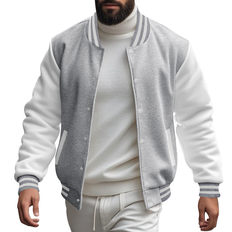 Casual bomber jacket for men with contrasting sleeves and a classic fit Lune London
